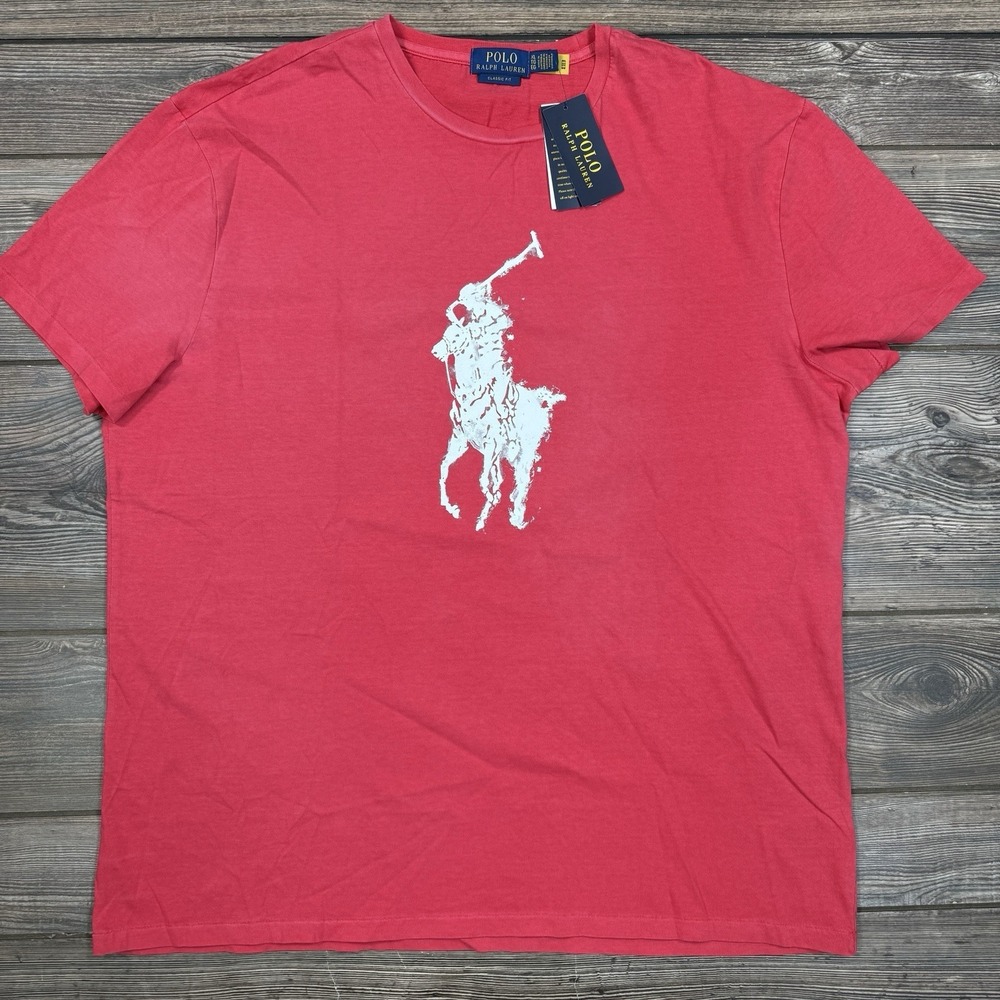 Polo Ralph Lauren Men's Classic-Fit Logo Jersey T-Shirt Red Size XL NWT